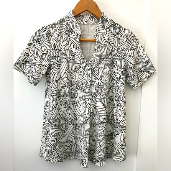 Blue Sky bamboo women’s button up blouse top - Picture 2 of 12